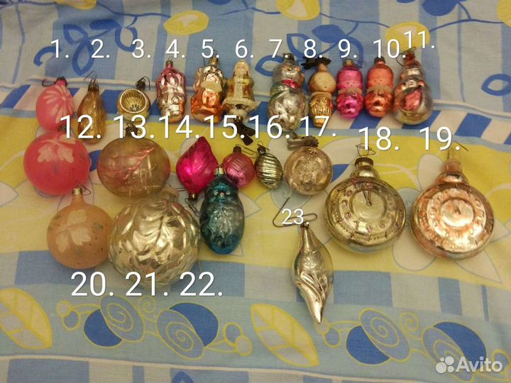 Стариные ёлочные игрушки СССР