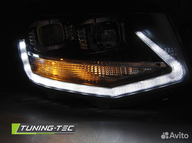 VW T6 15-19 Фары Original LED look черные