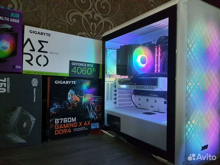 Мощный Пк RTX4060Ti Aero +Core i5-13400F/B760 WiFi