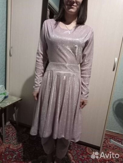 Платье с люрексом