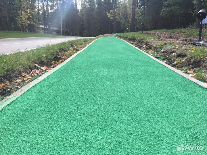 Бесшовное резиновое покрытие. Резиновая плитка