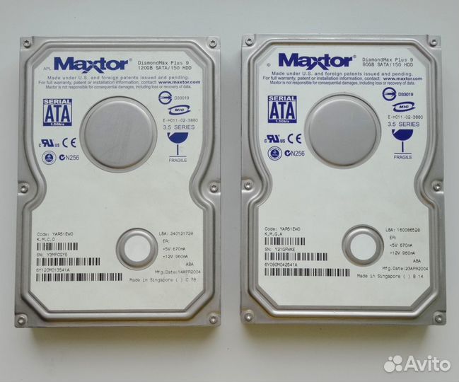 HDD Maxtor, 80гб
