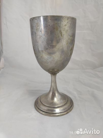 Бокал большой. Серебро. Германия 1896г