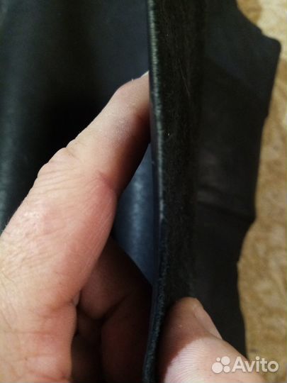 Кожа натуральная чёрная. Шкуры. Монголия. Вышлю