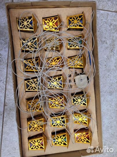 Гирлянда СССР золотой фонарик(N1)