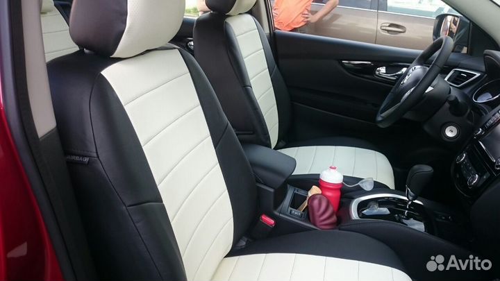 Чехлы из экокожи Автопилот Nissan qashqai 2014)