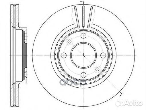 6144.10 диск тормозной передний Renault Clio/M