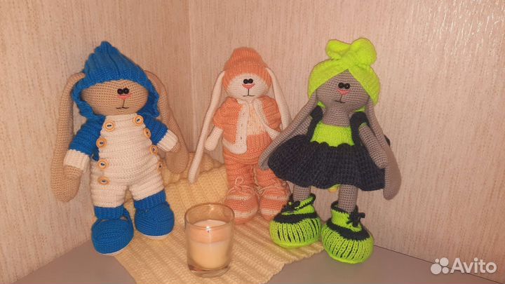 Мягкая игрушка заяц