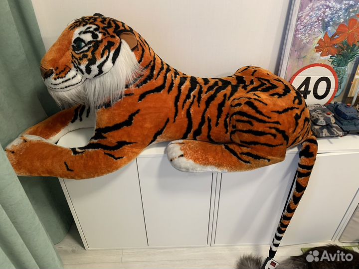Тигр мягкая большая игрушка