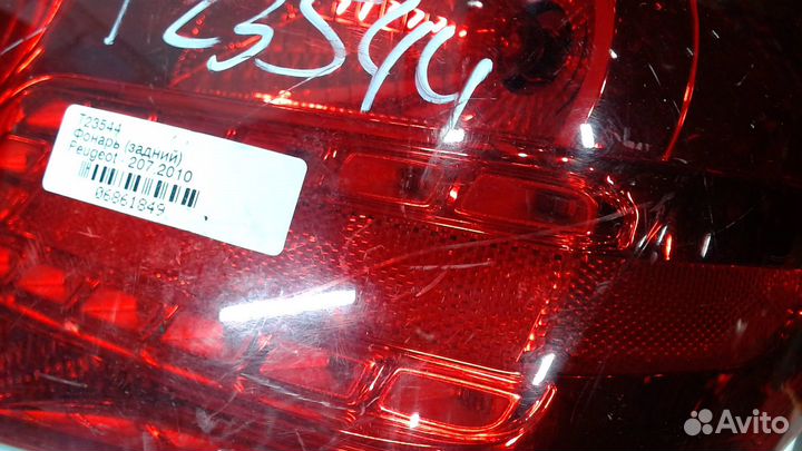 Фонарь (задний) Peugeot 207, 2010