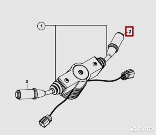 Ручка переключения дворников Hidromek