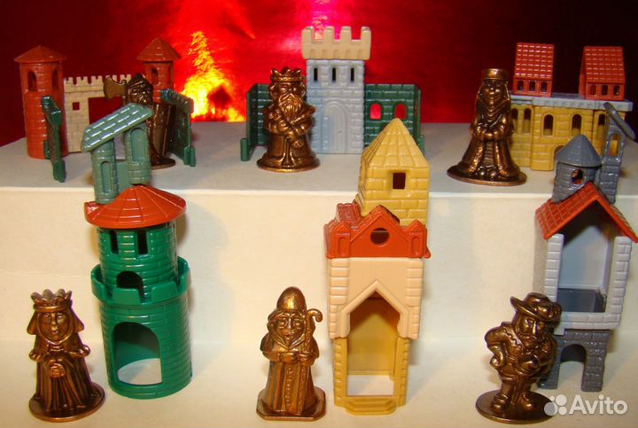 Рыцари на лошадях в шатрах, Старый замок киндер