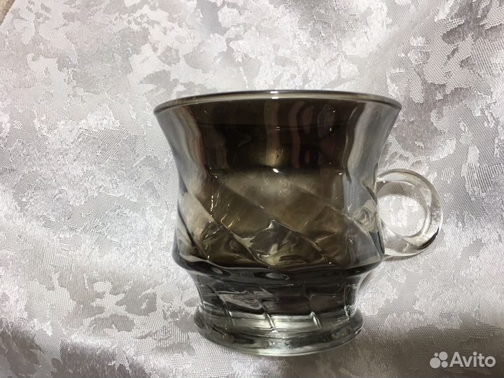 Чайно-кофейная пара времен СССР (из стекла)