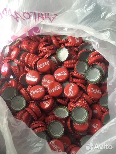 Крышки от бутылок Coca cola (Кока Кола) 500 штук