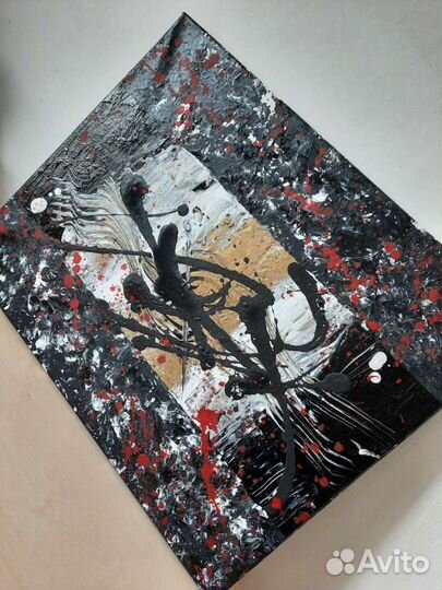 Картина абстракция Интерьерная. Акрил