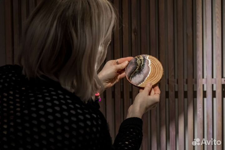 Подстаканники, подсвечники из эпоксидной смолы и