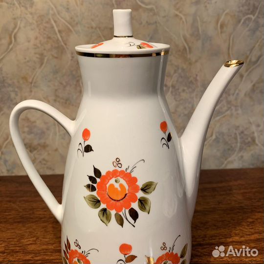 Сервиз кофейный, с росписью