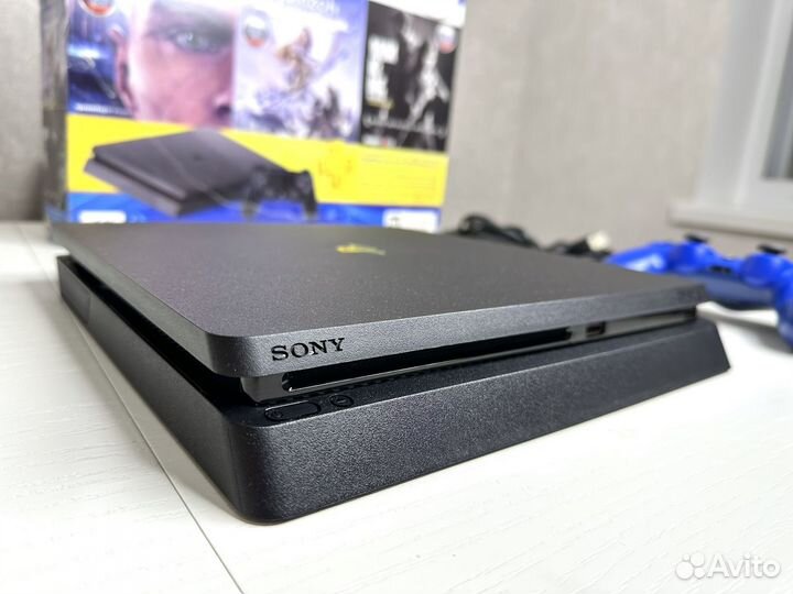 Sony playstation 4 slim 1tb с играми