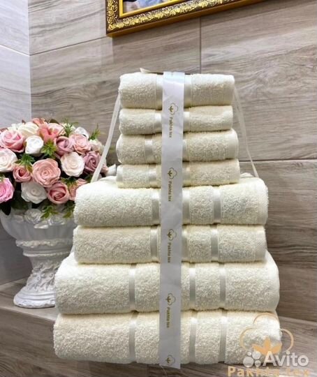 Комплект полотенец из 8 шт. Набор полотенец