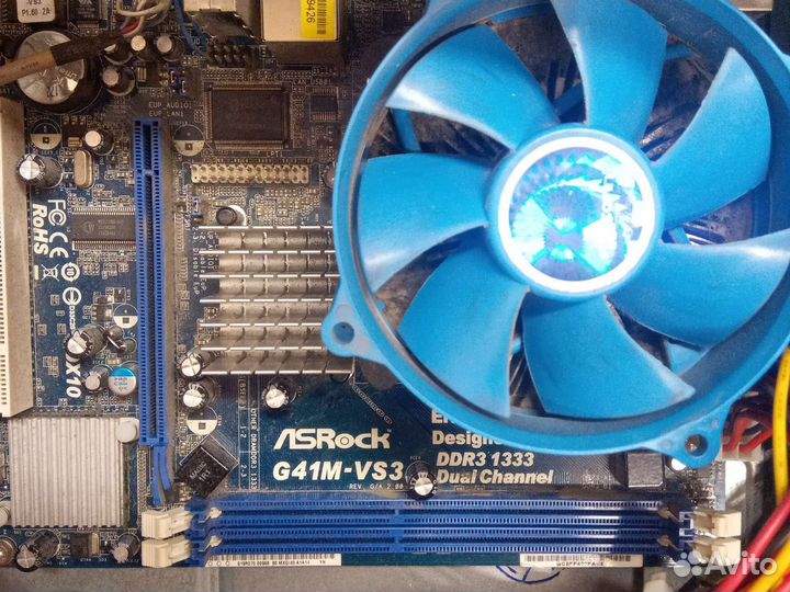 Материнская плата Asrock g41m-vs3 не рабочая