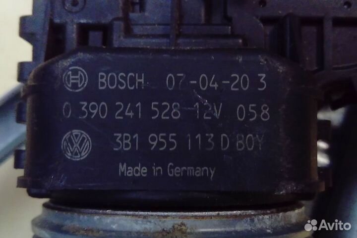 Мотор стеклоочистителя на VW passat B5+