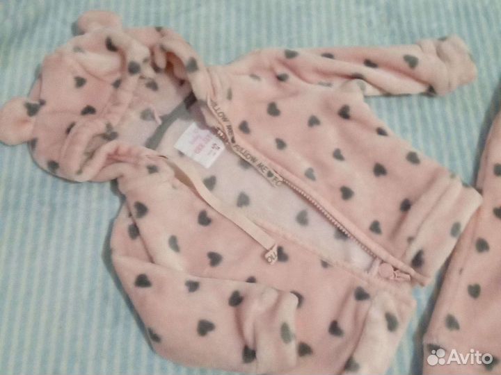 Махровый костюм размер 74