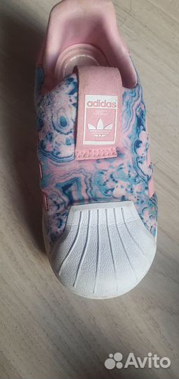 Кроссовки слипоны детские adidas super star р.27