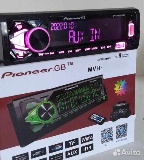 Автомобильная магнитола Pioneer с блютузом