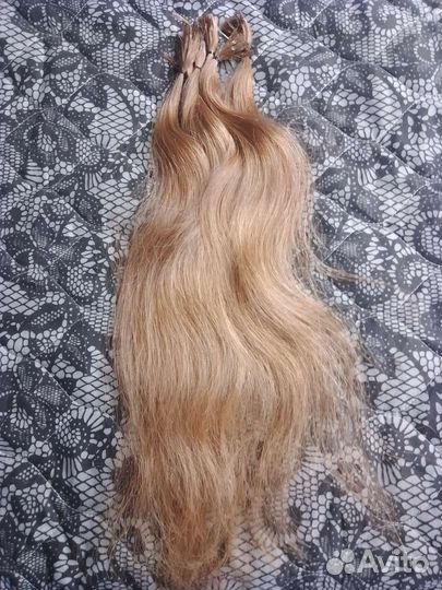 Волосы для наращивания 60 см блонд детские