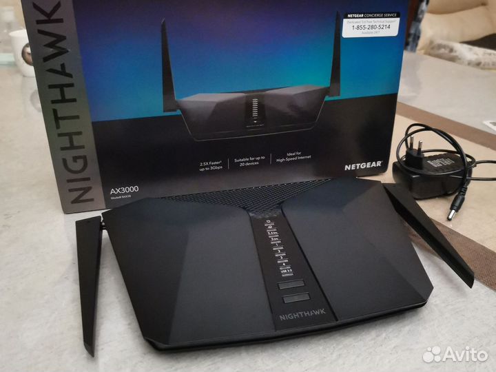 Роутер Netgear Nighthawk AX3000 (RAX38) WiFi 6