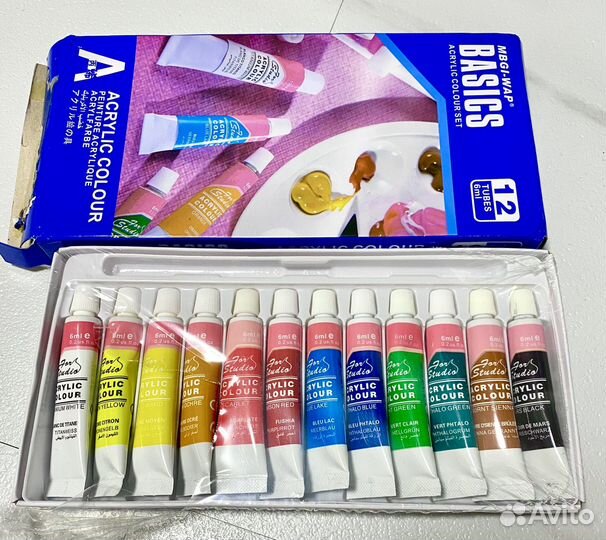 Краски акриловые для дизайна ногтей