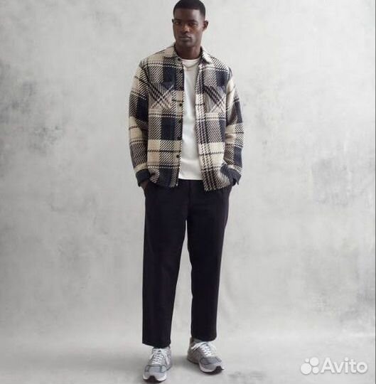 Куртка рубашка шерсть abercrombie fitch L