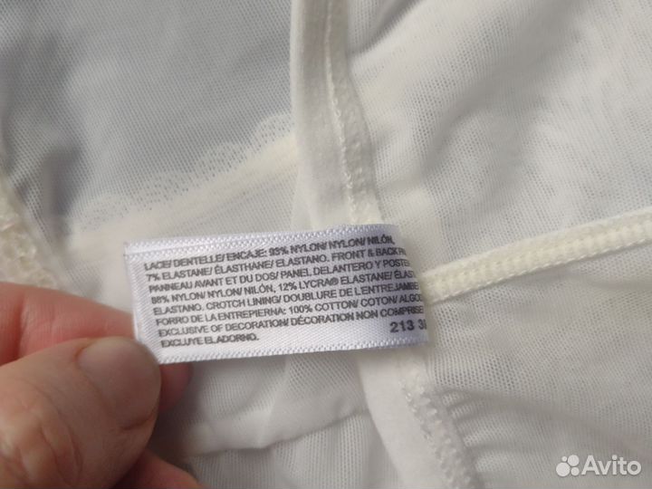 Новые женские белые трусы dkny M/46 прозрачные