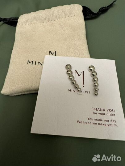 Серьги серебряные минимализм