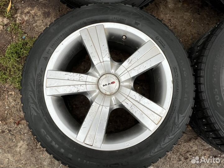 Колеса зима r16 5x114.3 dia 67.1 205/55