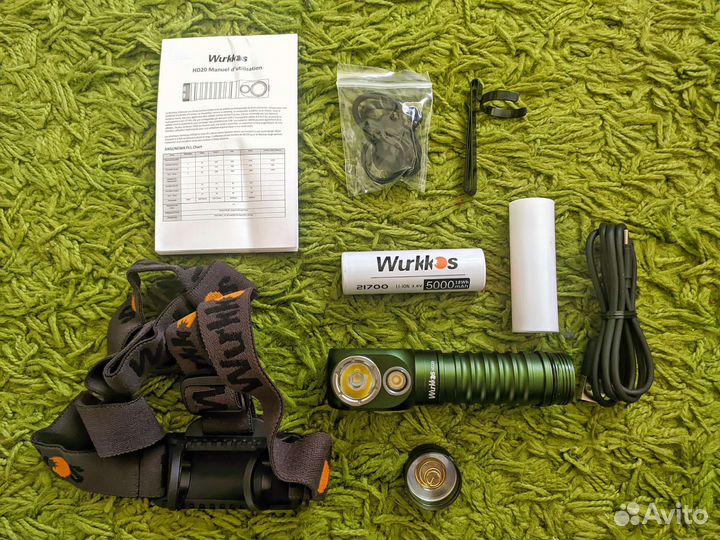 Налобный фонарь wurkkos HD20 HD15 новый