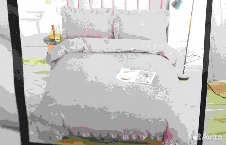 Постельное белье евро с готовым одеялом