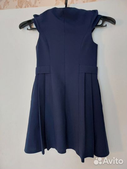 Школьный сарафан 140 146 синий
