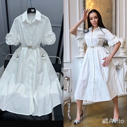 Платье valentino чистый хлопок