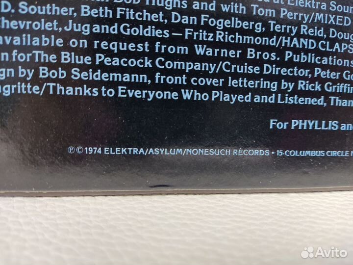 Jackson Browne - Late For The Sky LP 1974 USA NM