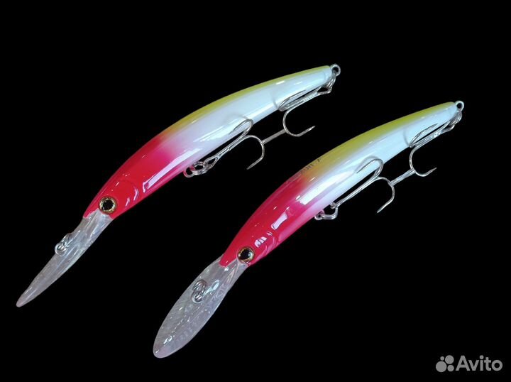 Топ Воблеры 2шт Yo-zuri Crystal Minnow deep diver