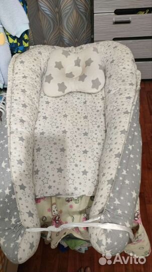 Кокон для новорожденных+ортопедическая подушка