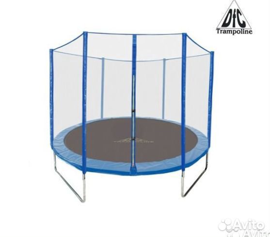 Батут DFC Trampoline Fitness 8ft сетка, (244см)