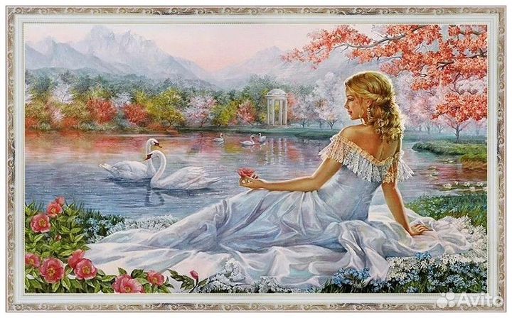 Интерьерная картина Девушка у озера