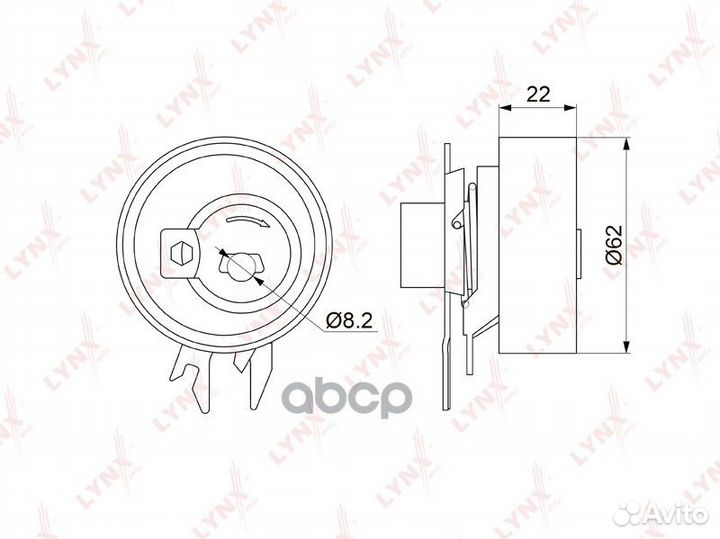 Ролик натяжной ремня грм PB1136 lynxauto