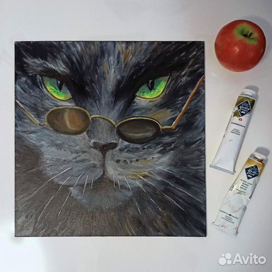 Картина маслом на холсте Кот Базилио