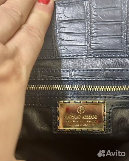 Giorgio armani сумка крокодил