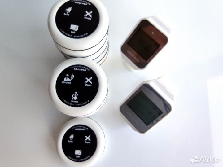 Система вызова персонала и официанта, часы-кнопка