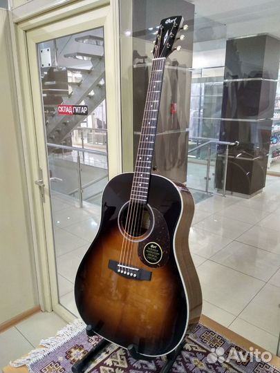 Электро-акустическая гитара Cort earth100SSF-SB-wb