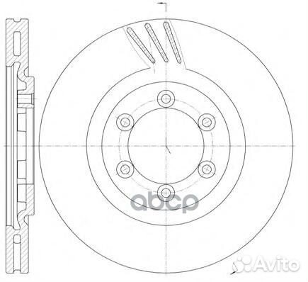 Диск тормозной передний 6100010 Road house
